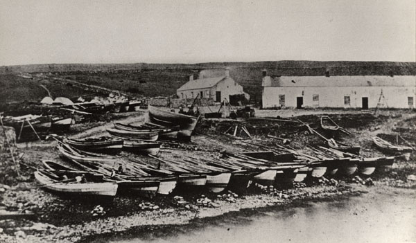 The oldest photograph of Craster; Pre 1863